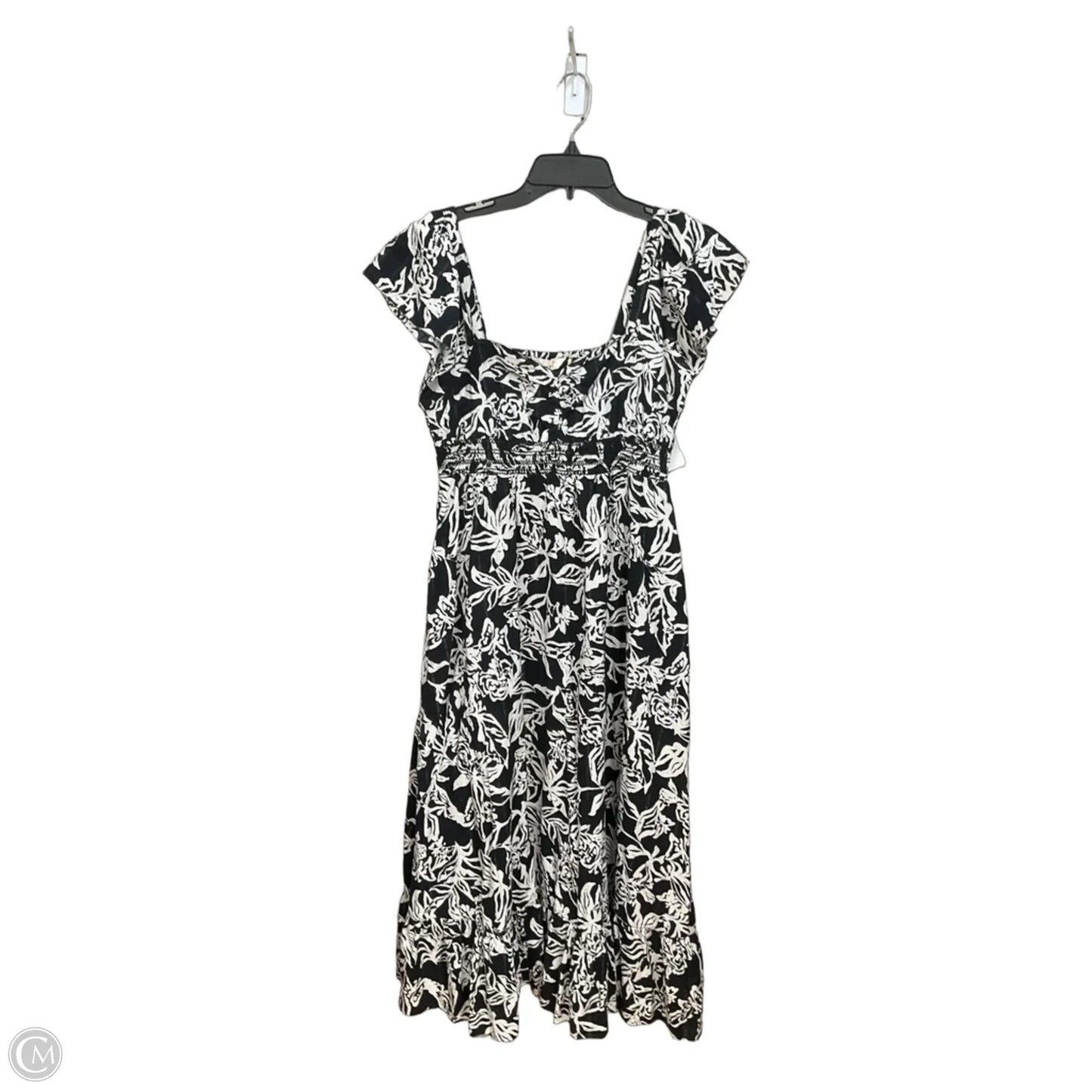 Dress Casual Maxi By Fatface In Black & White, Size: S