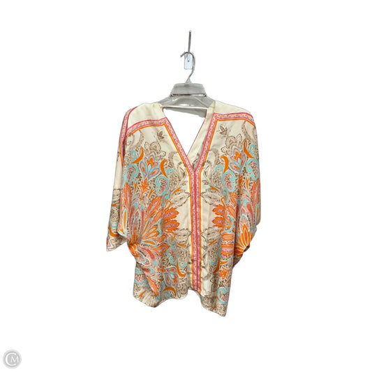 Top 3/4 Sleeve By Rose And Olive In Floral Print, Size: M