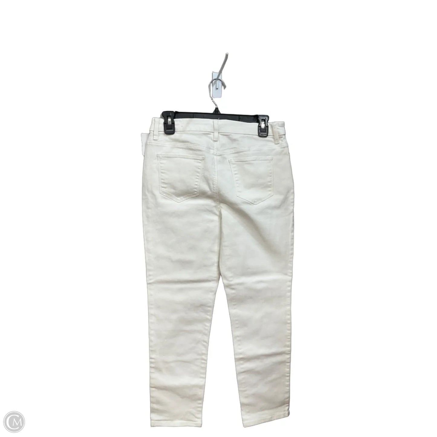 Jeans Skinny By Chicos In White Denim, Size: 4