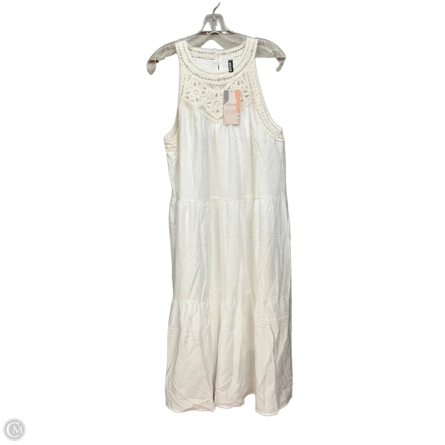 Dress Casual Maxi By Btfbm In White, Size: L