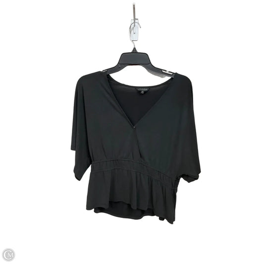 Top Short Sleeve By Lucky Brand In Black, Size: L