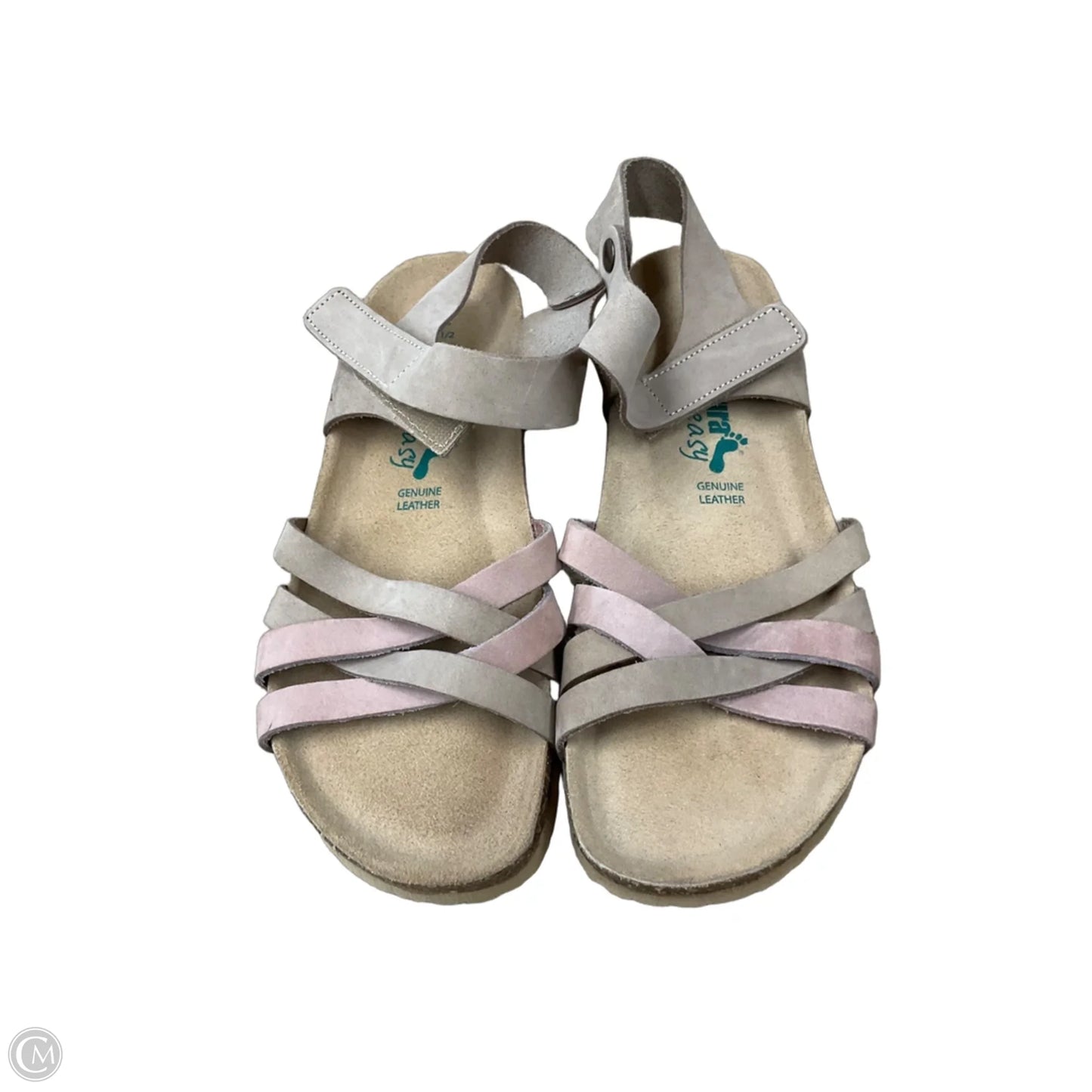 Sandals Heels Wedge By Clothes Mentor In Tan, Size: 7.5