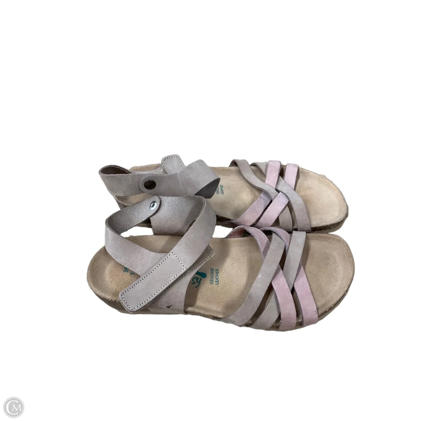 Sandals Heels Wedge By Clothes Mentor In Tan, Size: 7.5