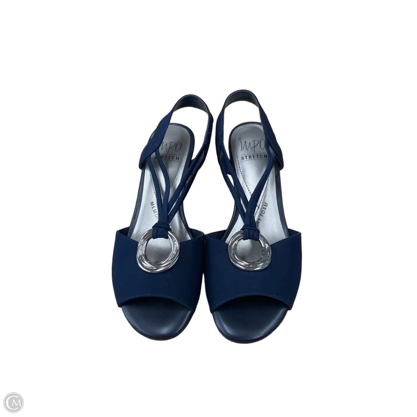 Sandals Heels Wedge By Impo In Navy, Size: 7