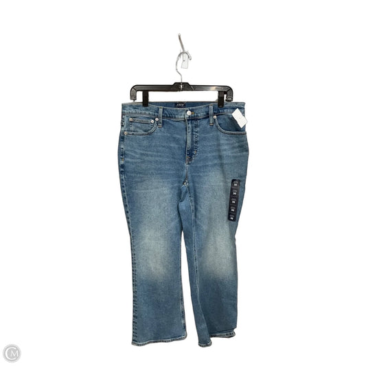 Jeans Flared By J. Crew In Blue Denim, Size: 10
