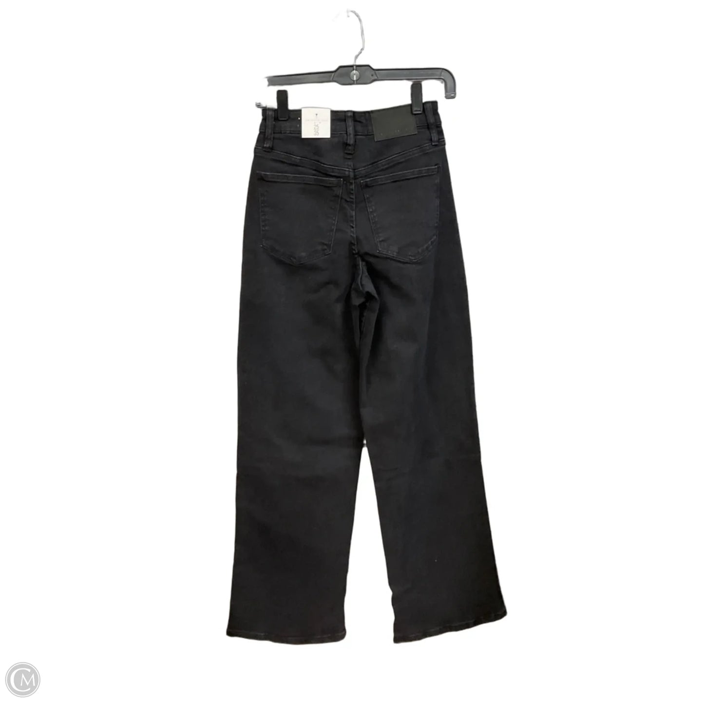 Jeans Wide Leg By Clothes Mentor In Black Denim, Size: 0