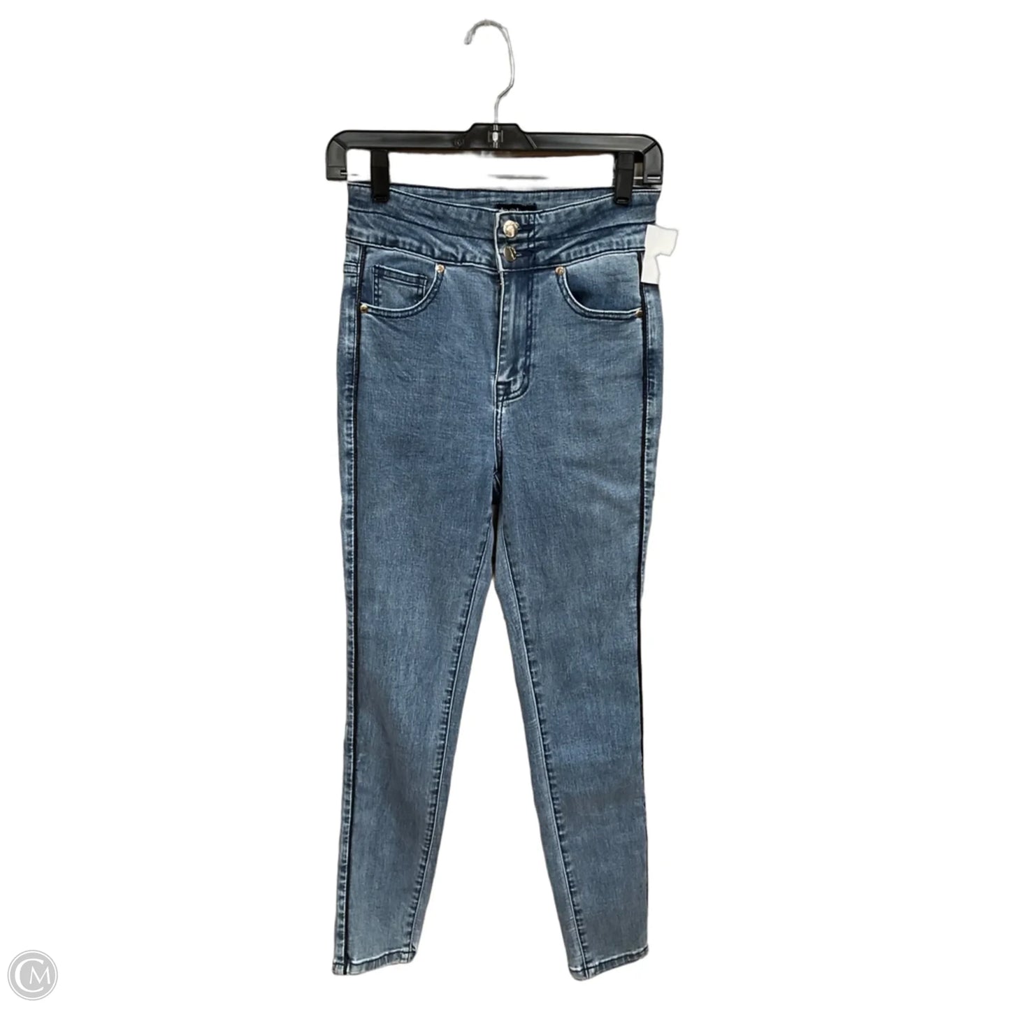 Jeans Skinny By Bebe In Blue Denim, Size: 2