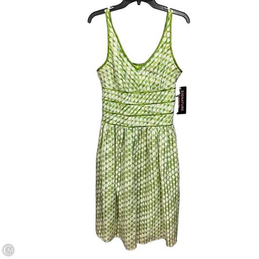 Dress Casual Midi By Signature By Robbie Bee In Polkadot Pattern, Size: M