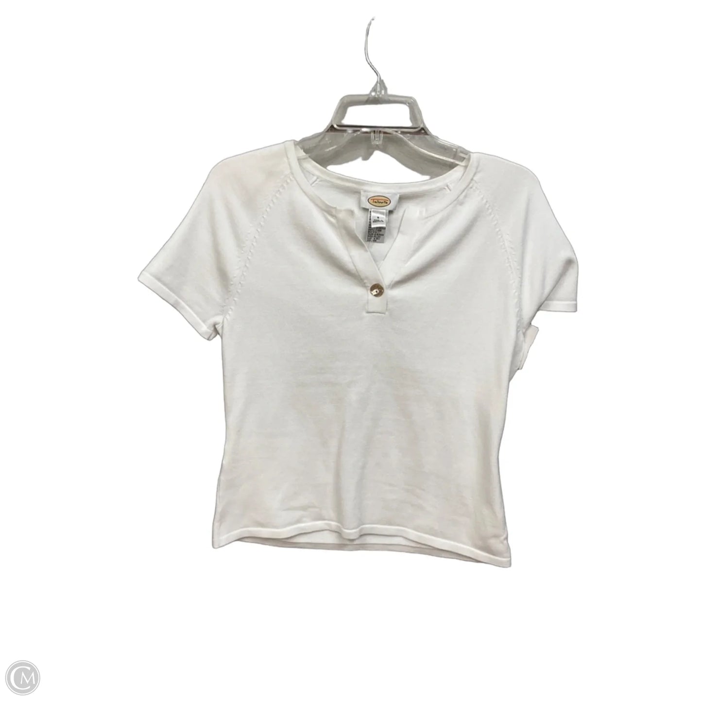 Top Short Sleeve By Talbots In White, Size: S