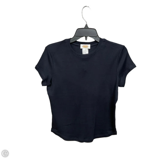 Top Short Sleeve Basic By Talbots In Black, Size: S
