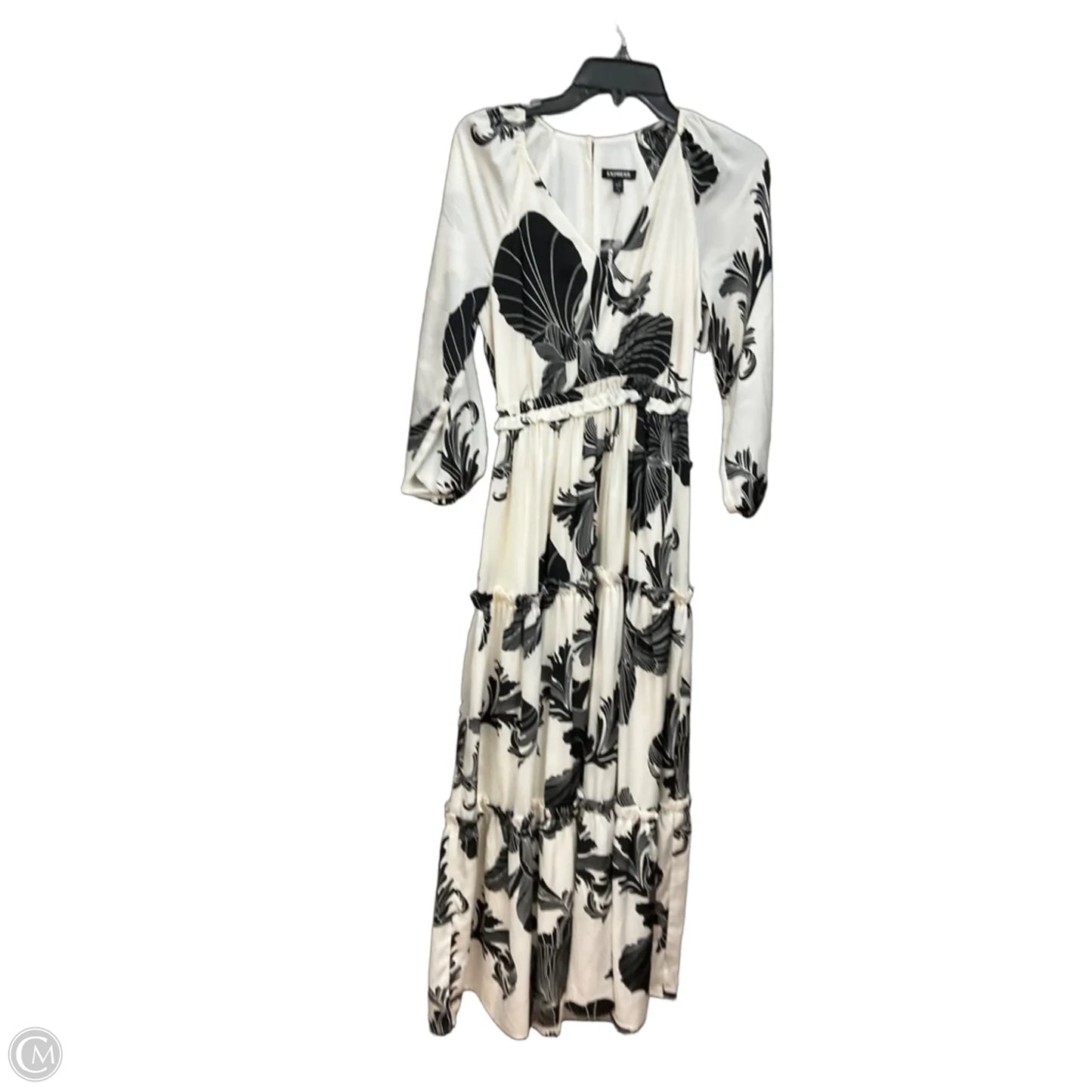 Dress Casual Maxi By Express In Black & Cream, Size: Xs