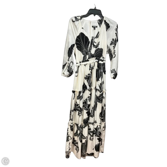 Dress Casual Maxi By Express In Black & Cream, Size: Xs