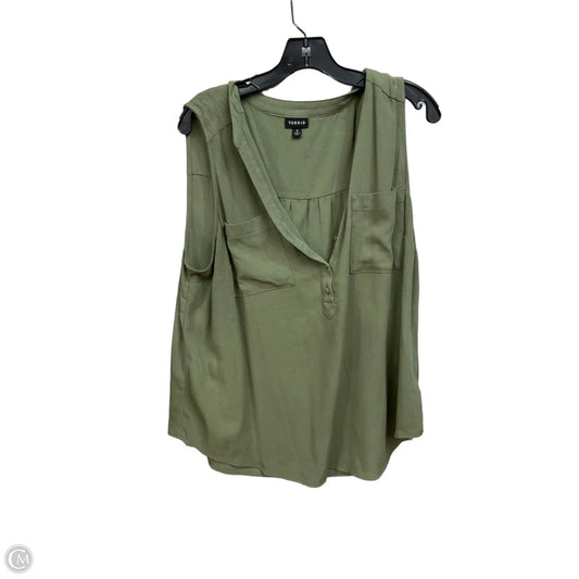 Top Sleeveless By Torrid In Green, Size: 2x