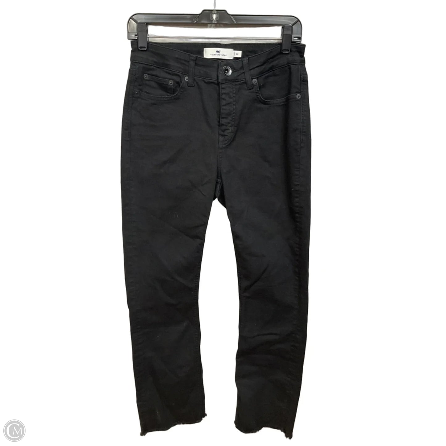 Jeans Flared By Vineyard Vines In Black Denim, Size: 6