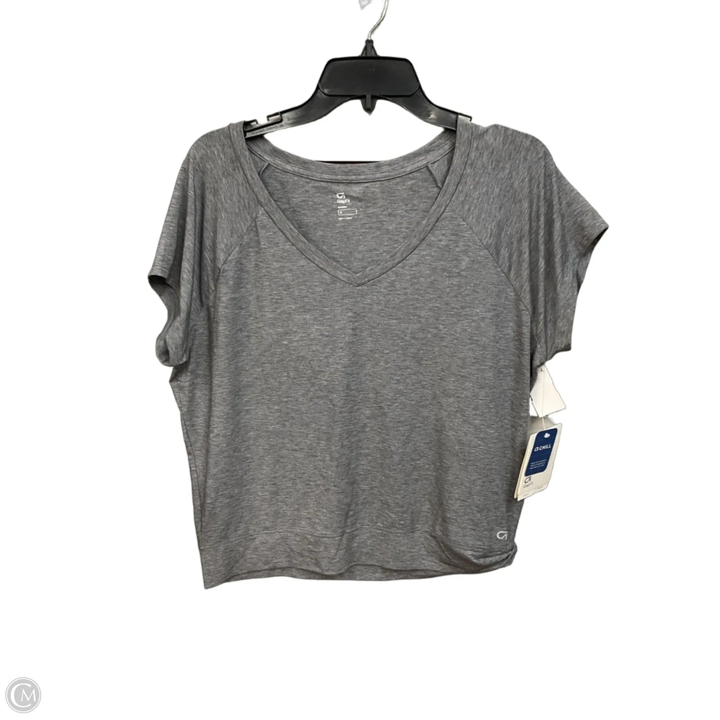 Athletic Top Short Sleeve By Gap In Grey, Size: S