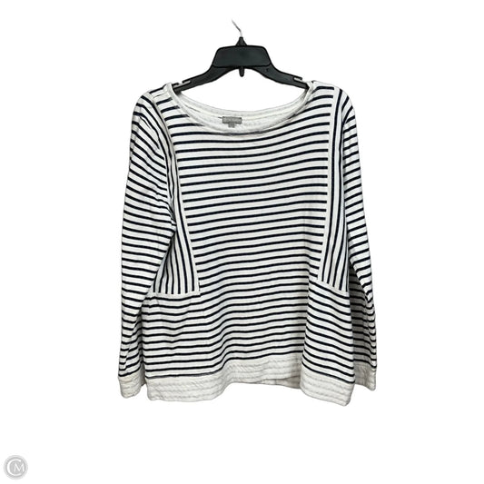 Top Long Sleeve By Talbots In Striped Pattern, Size: Xl