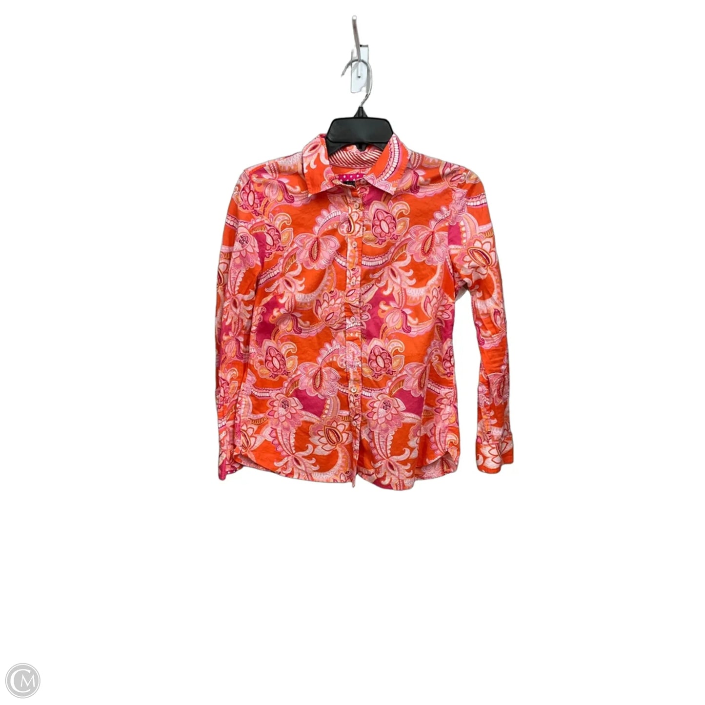 Blouse Long Sleeve By Talbots In Paisley Print, Size: Sp