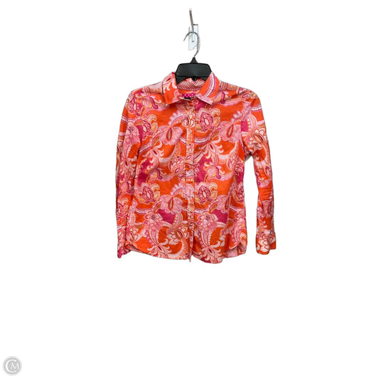 Blouse Long Sleeve By Talbots In Paisley Print, Size: Sp