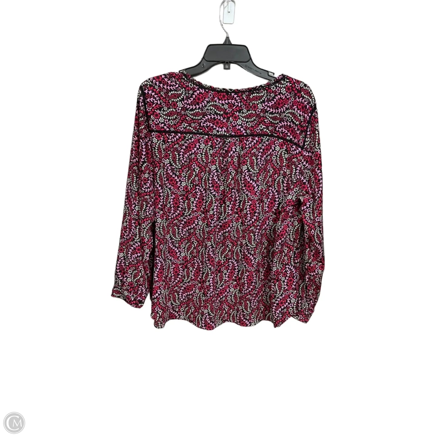 Blouse Long Sleeve By Talbots In Floral Print, Size: 2x