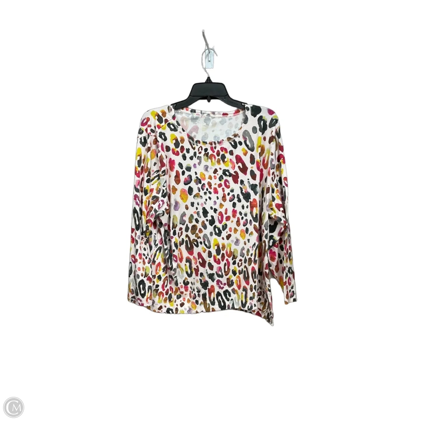Athletic Top Long Sleeve Crewneck By Talbots In Animal Print, Size: 3x