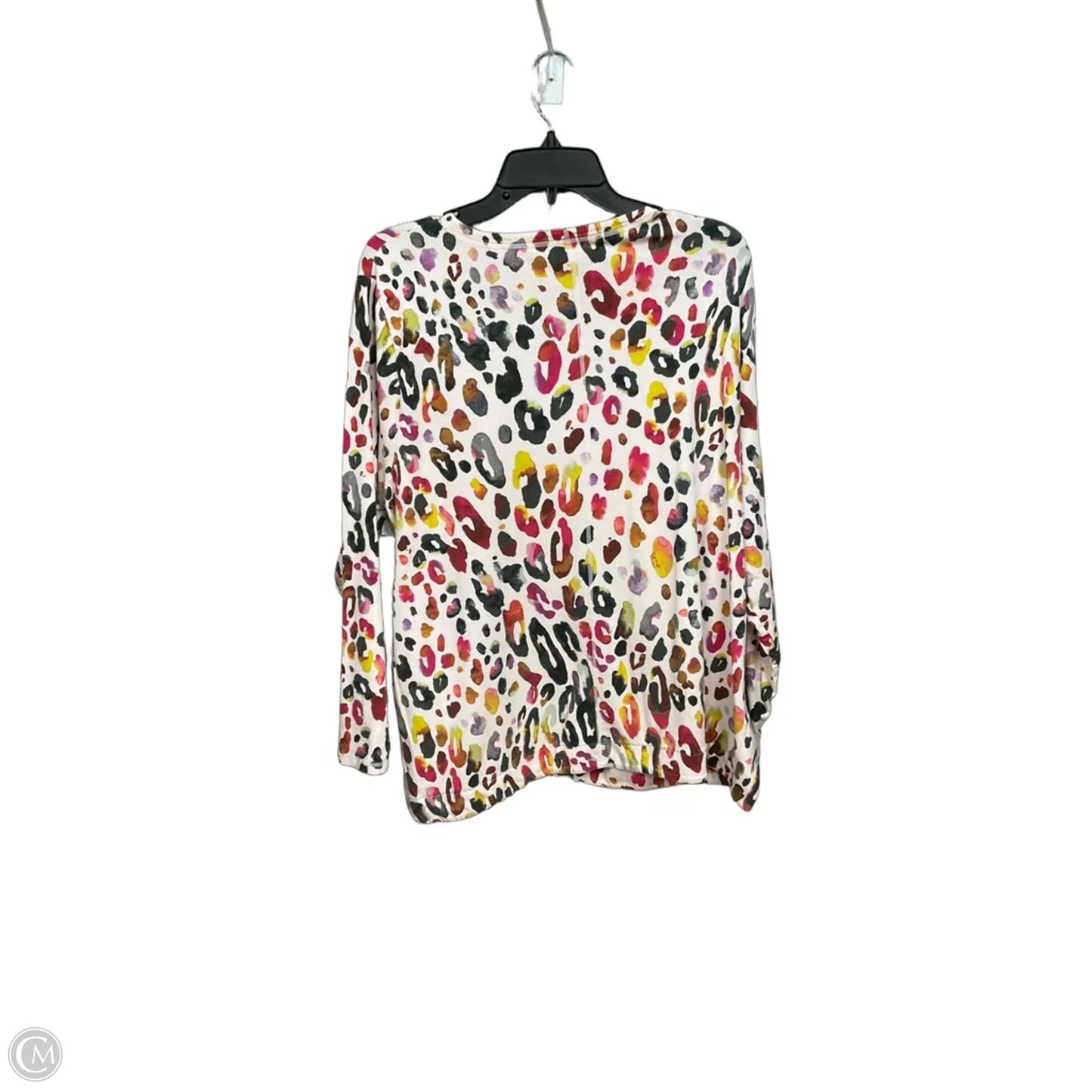 Athletic Top Long Sleeve Crewneck By Talbots In Animal Print, Size: 3x