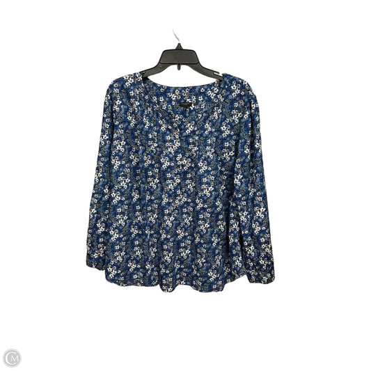 Blouse Long Sleeve By Talbots In Floral Print, Size: 3x