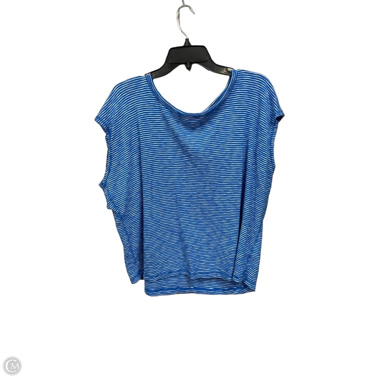 Athletic Top Short Sleeve By Talbots In Striped Pattern, Size: 3x