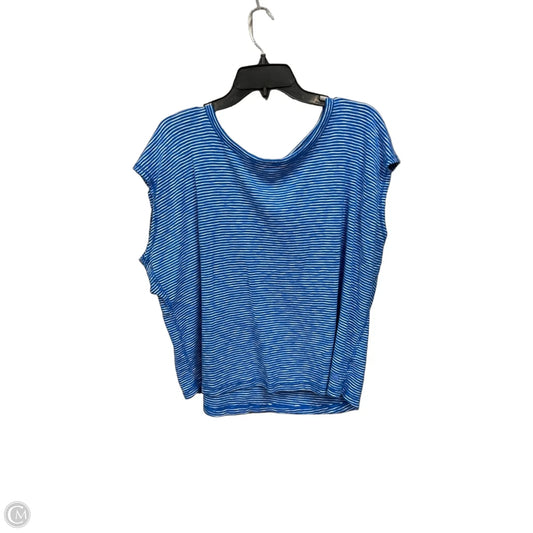 Athletic Top Short Sleeve By Talbots In Striped Pattern, Size: 3x
