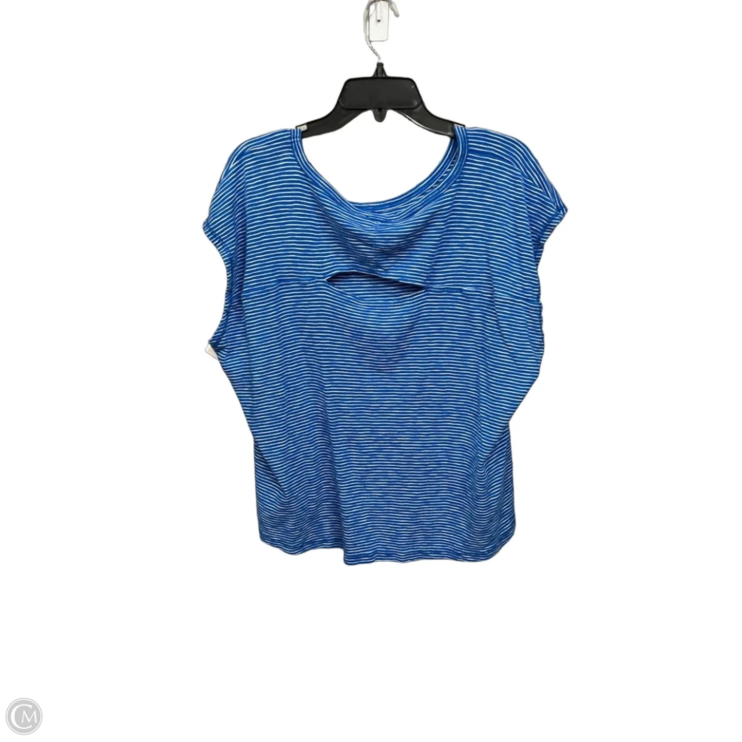 Athletic Top Short Sleeve By Talbots In Striped Pattern, Size: 3x