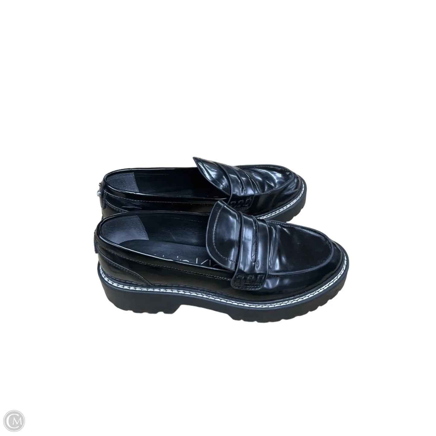 Shoes Flats By Calvin Klein In Black, Size: 7.5