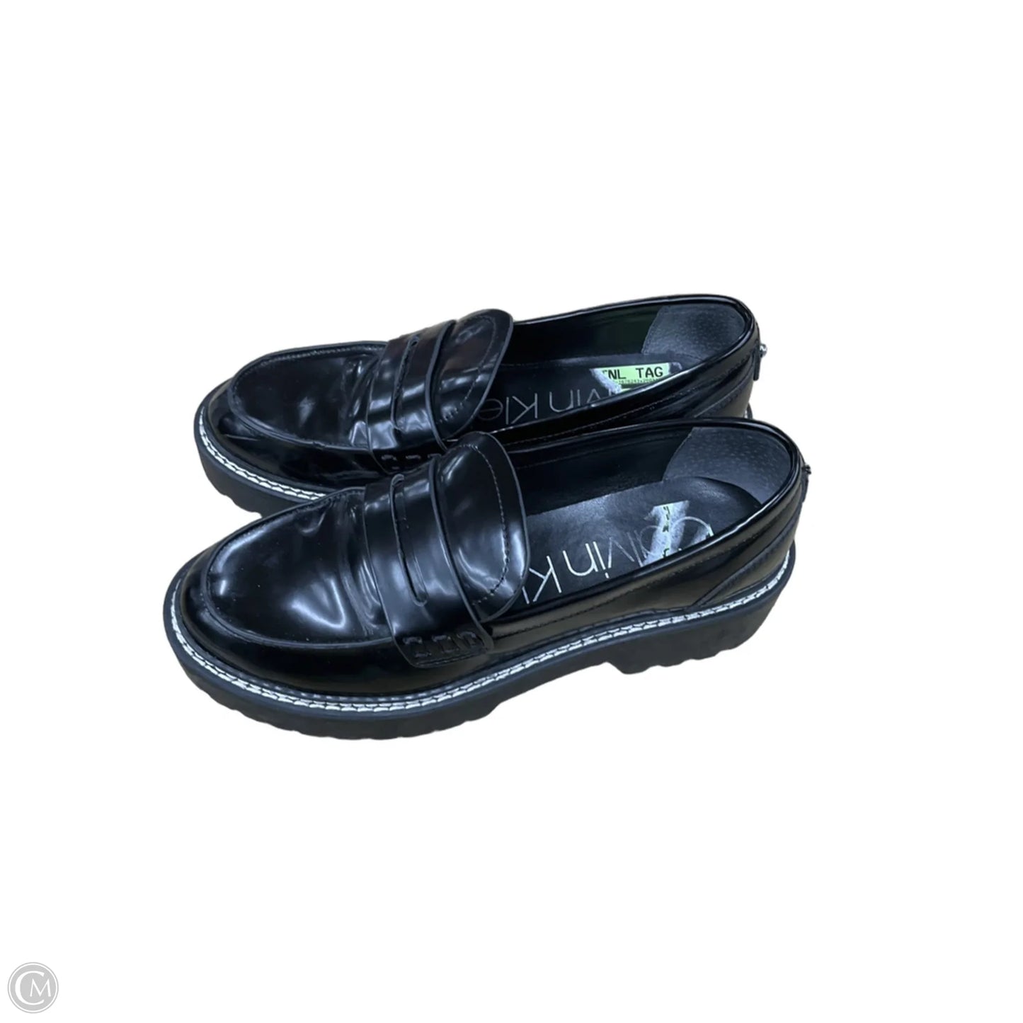 Shoes Flats By Calvin Klein In Black, Size: 7.5