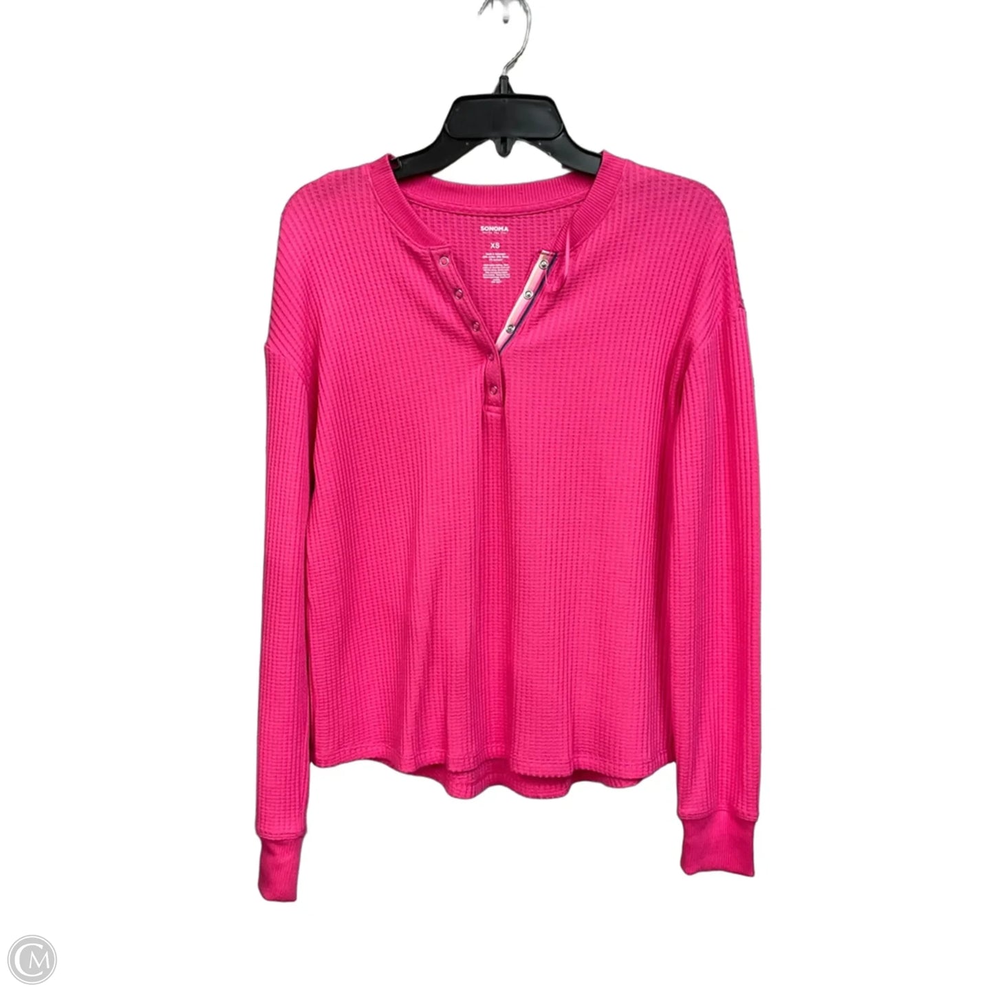 Top Long Sleeve By Sonoma In Pink, Size: Xs