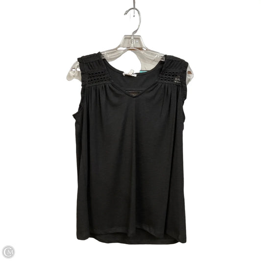 Top Sleeveless By Maurices In Black, Size: M