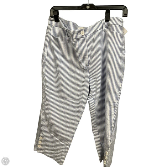 Capris By Talbots In Striped Pattern, Size: 12p