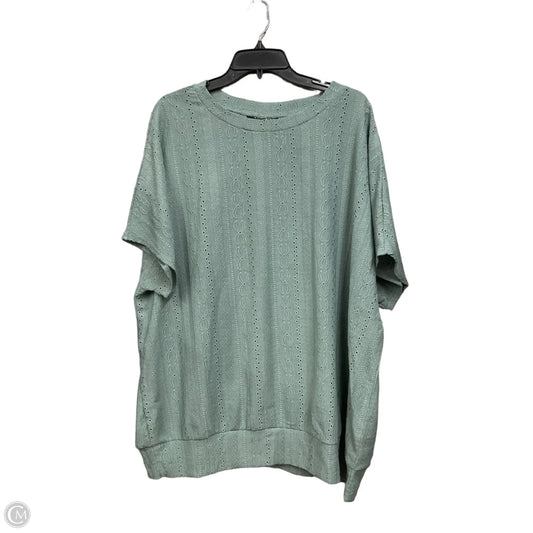 Top Short Sleeve By Bloomchic In Green, Size: Xxl