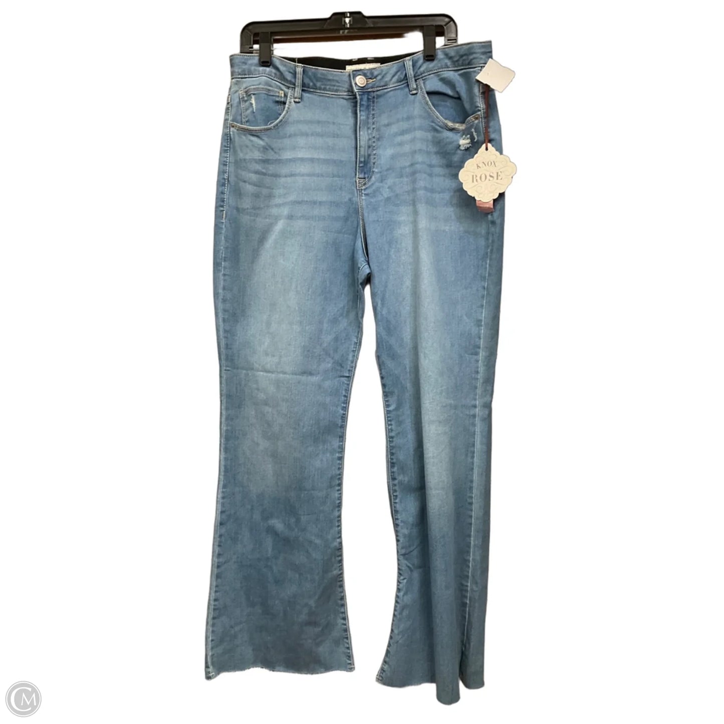 Jeans Flared By Knox Rose In Blue Denim, Size: 16