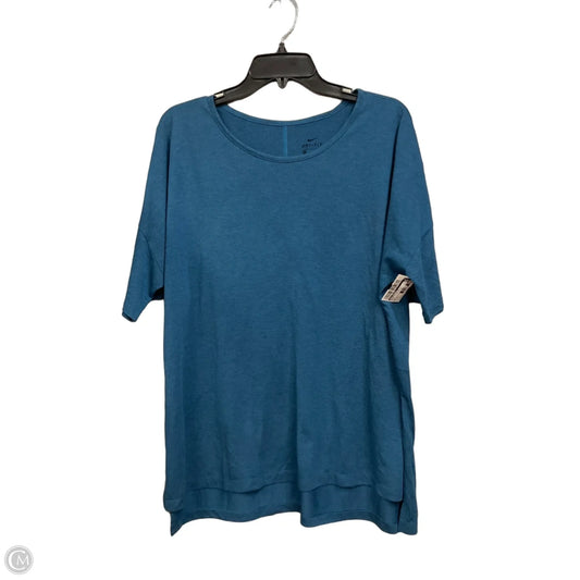 Athletic Top Short Sleeve By Nike Apparel In Blue, Size: Xl