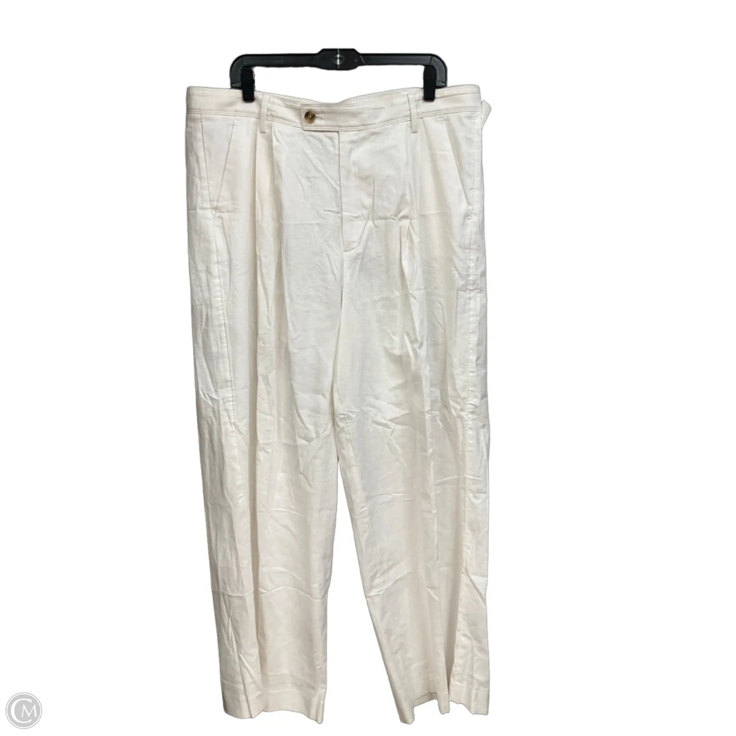 Pants Linen By Banana Republic In Cream, Size: 18