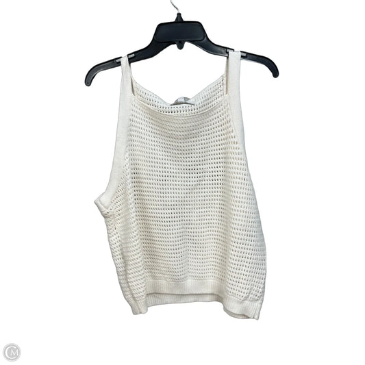 Top Sleeveless By Banana Republic In Cream, Size: Xl