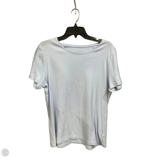 Top Short Sleeve Basic By Talbots In Blue, Size: L