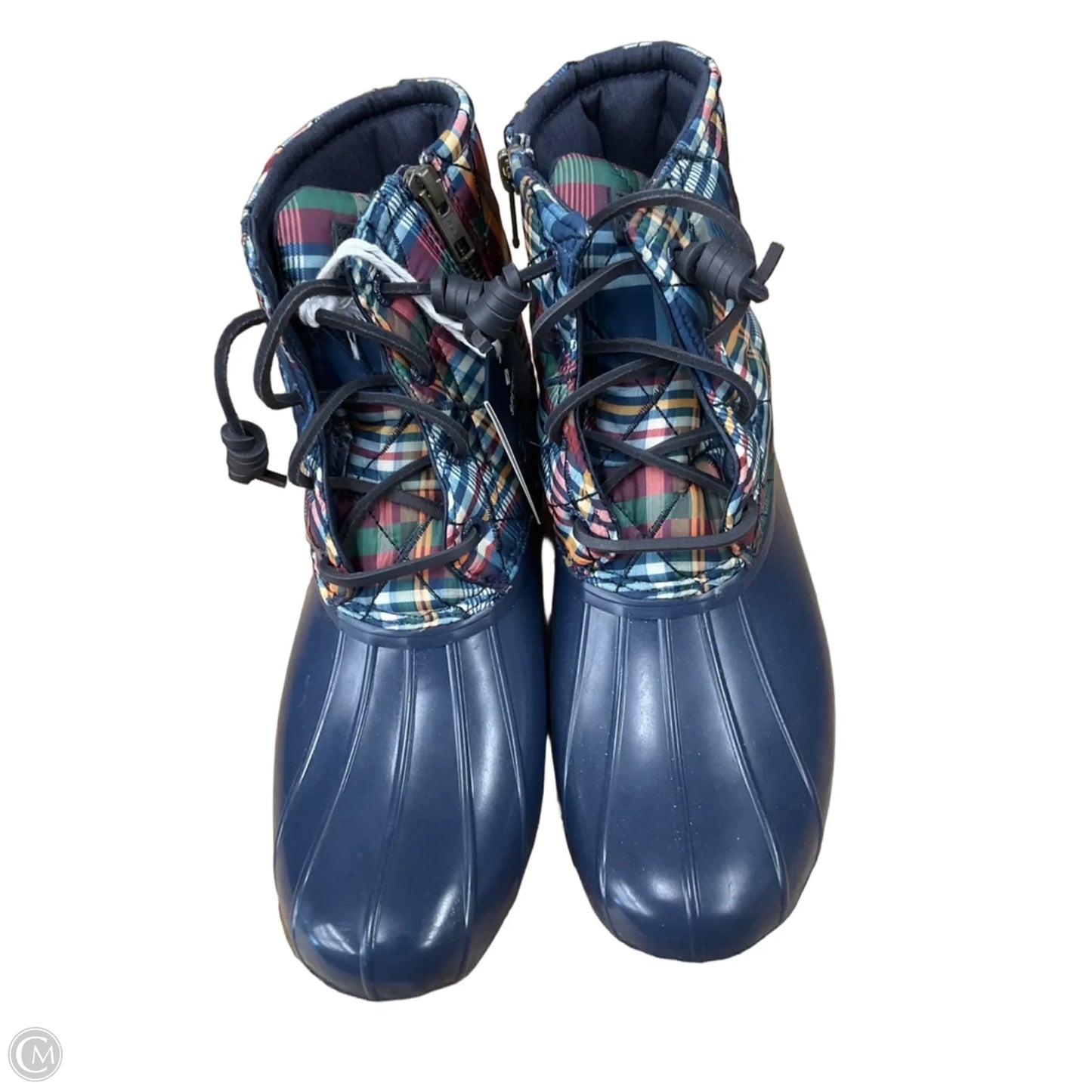 Boots Rain By Sperry In Plaid Pattern, Size: 8.5