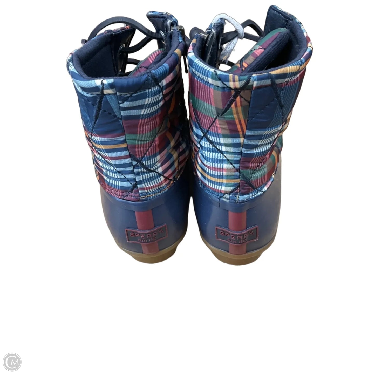 Boots Rain By Sperry In Plaid Pattern, Size: 8.5