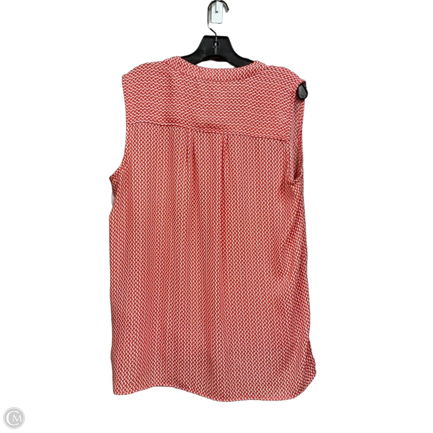Top Sleeveless By Clothes Mentor In Red & White, Size: Xl