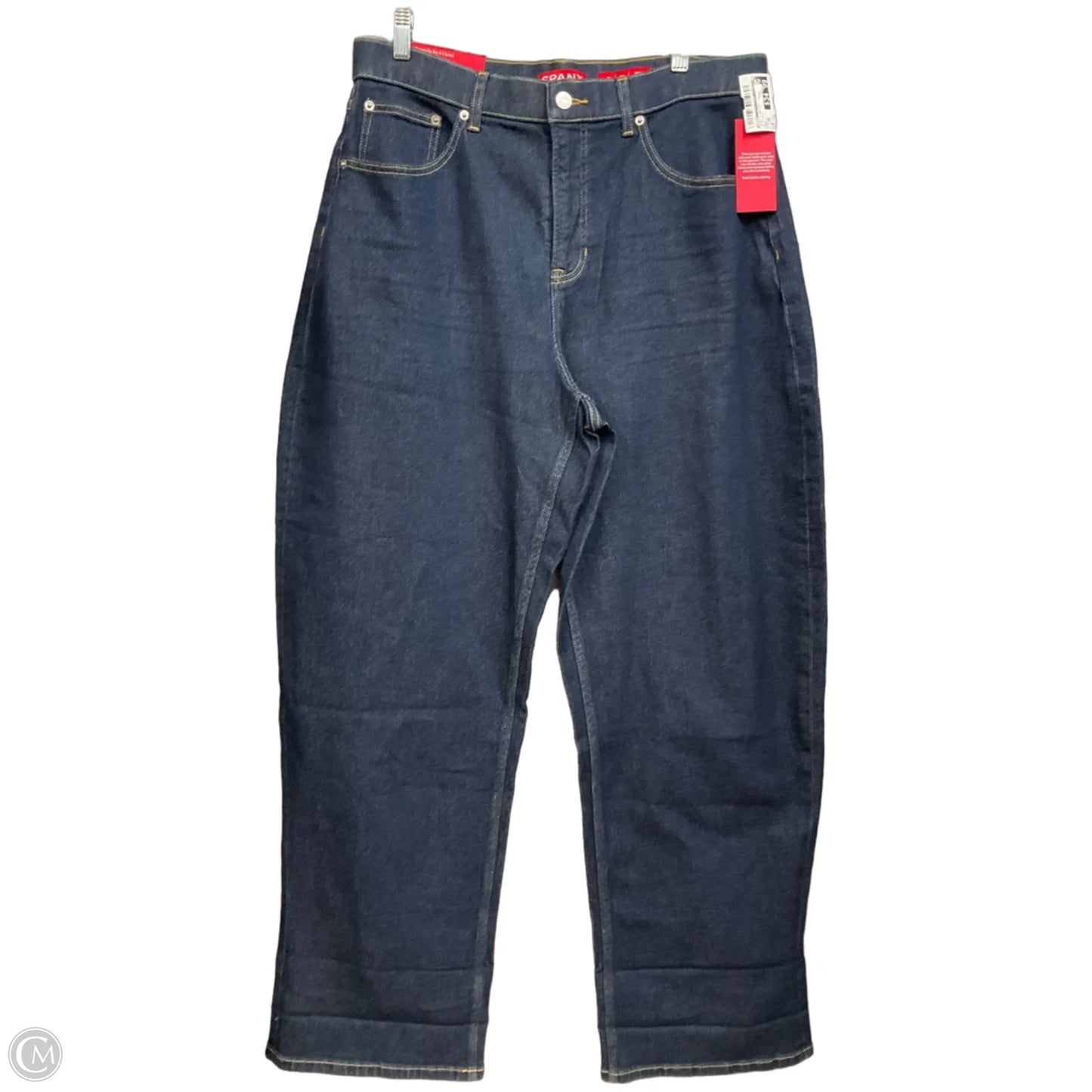 Jeans Straight By Spanx In Blue Denim, Size: 16