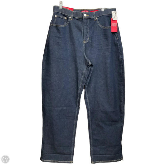 Jeans Straight By Spanx In Blue Denim, Size: 16