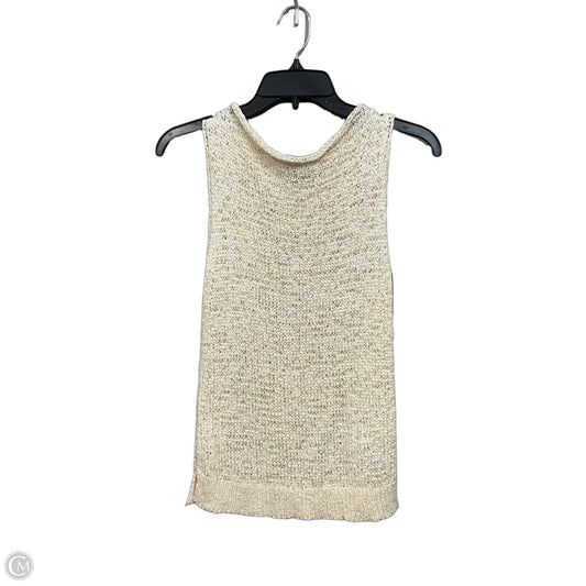 Top Sleeveless By J. Crew In Cream, Size: S