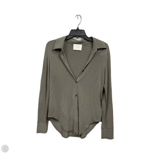 Blouse Long Sleeve By Citizens Of Humanity In Grey, Size: M