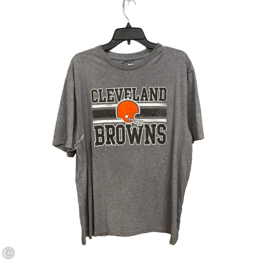 Top Short Sleeve By Nfl In Grey, Size: 2x