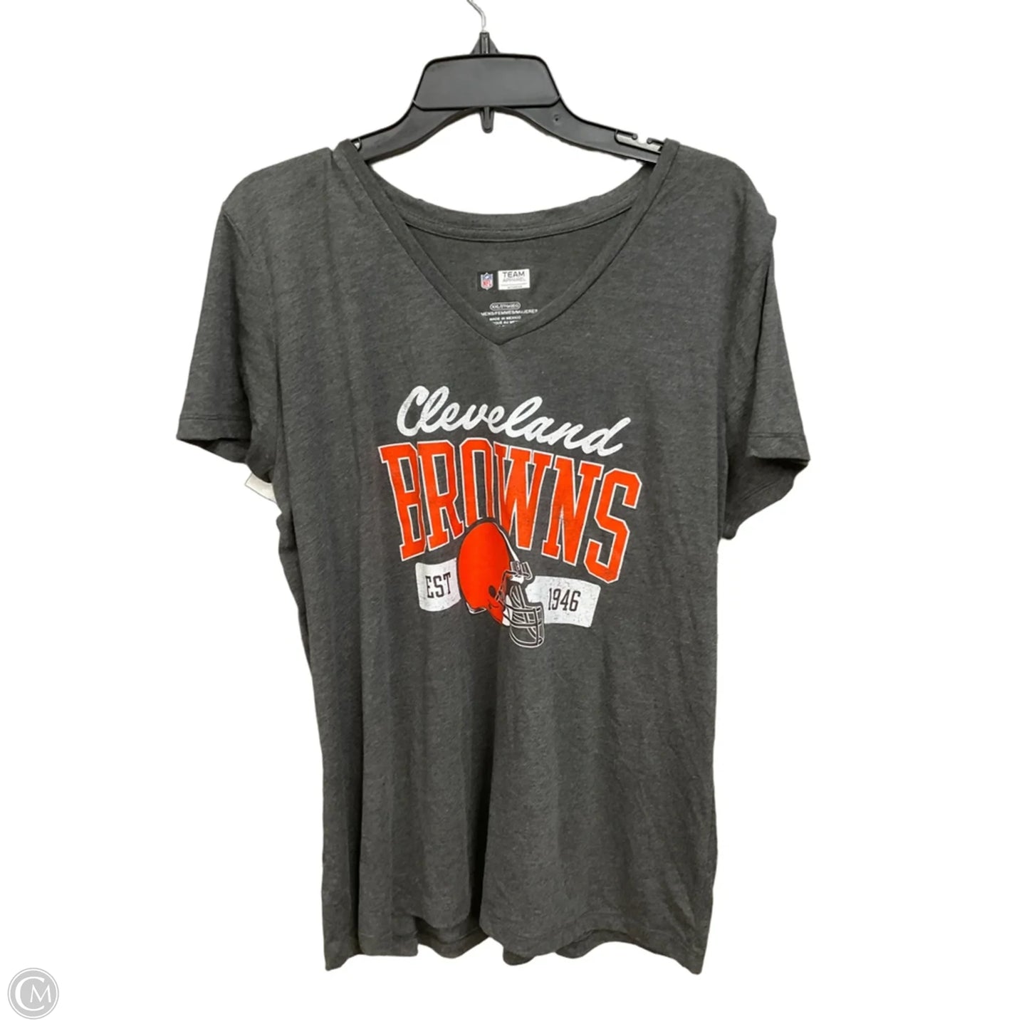 Top Short Sleeve By Nfl In Grey, Size: Xxl