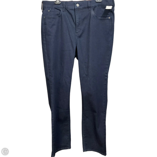 Jeans Straight By Eddie Bauer In Blue Denim, Size: 16